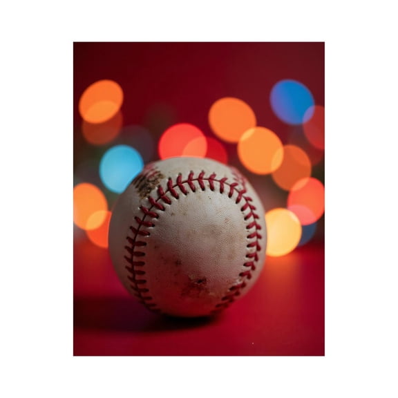 Paint By Numbers Kit for Adults Beginner - Baseball Colorful Bokeh Background DIY Canvas Painting Kits for Adults, Frameless Paint By Number for Adults for Home Wall Decor 16x20 Inch