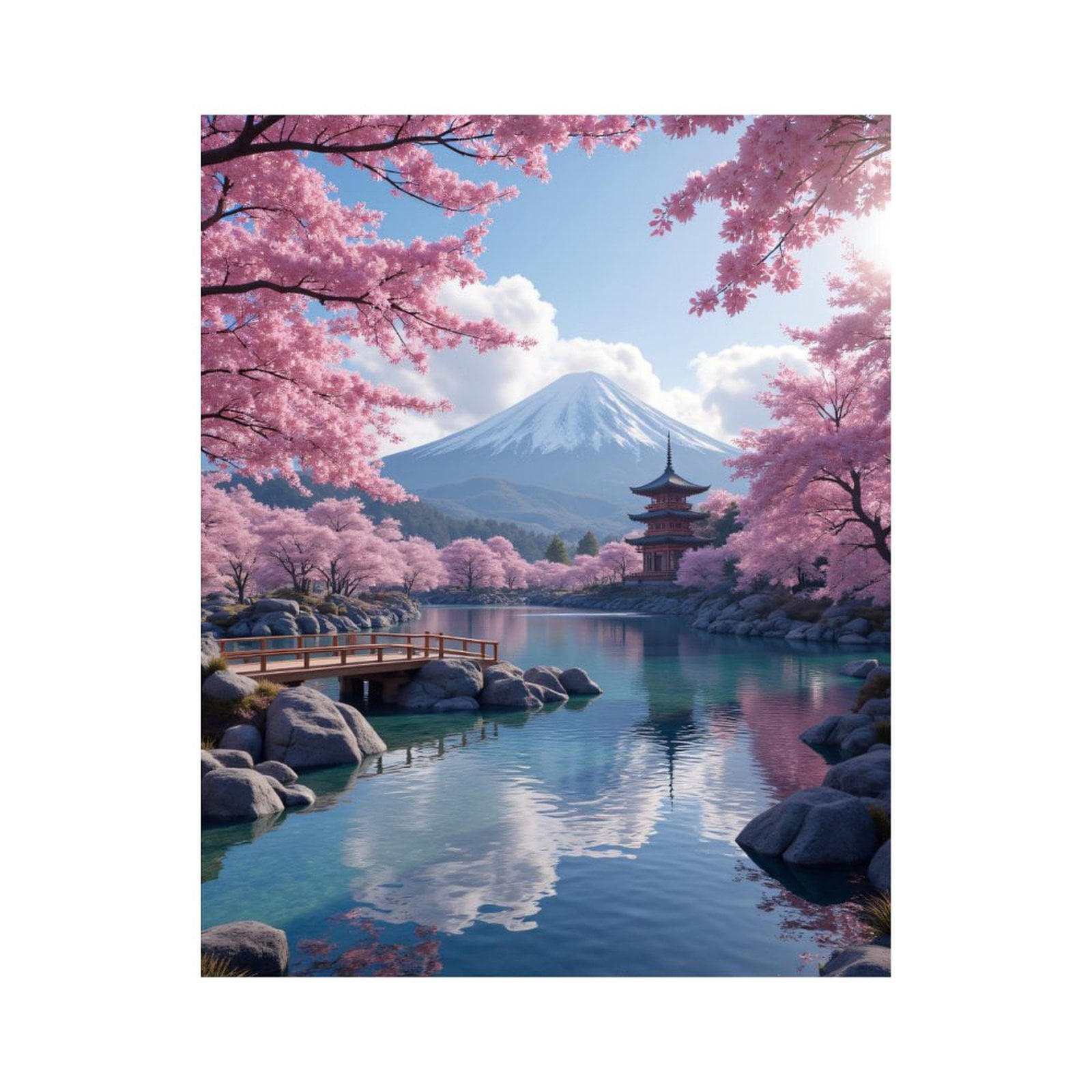 Paint By Numbers Kit for Adults Beginner - Cherry Blossoms Mount ...