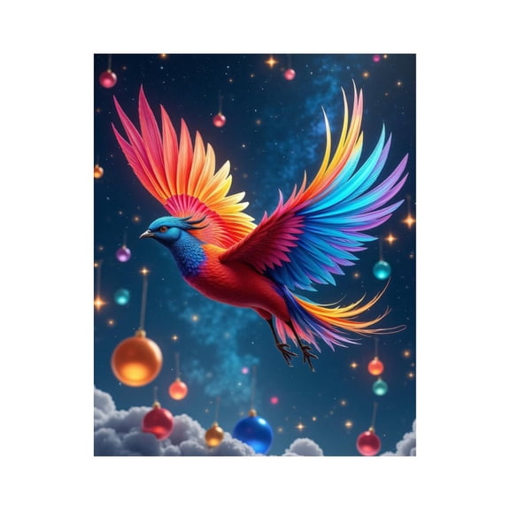 Paint By Numbers Kit for Adults Beginner - Colorful Bird Soaring Night Sky DIY Canvas Painting Kits for Adults, Frameless Paint By Number for Adults for Home Wall Decor 16x20 Inch