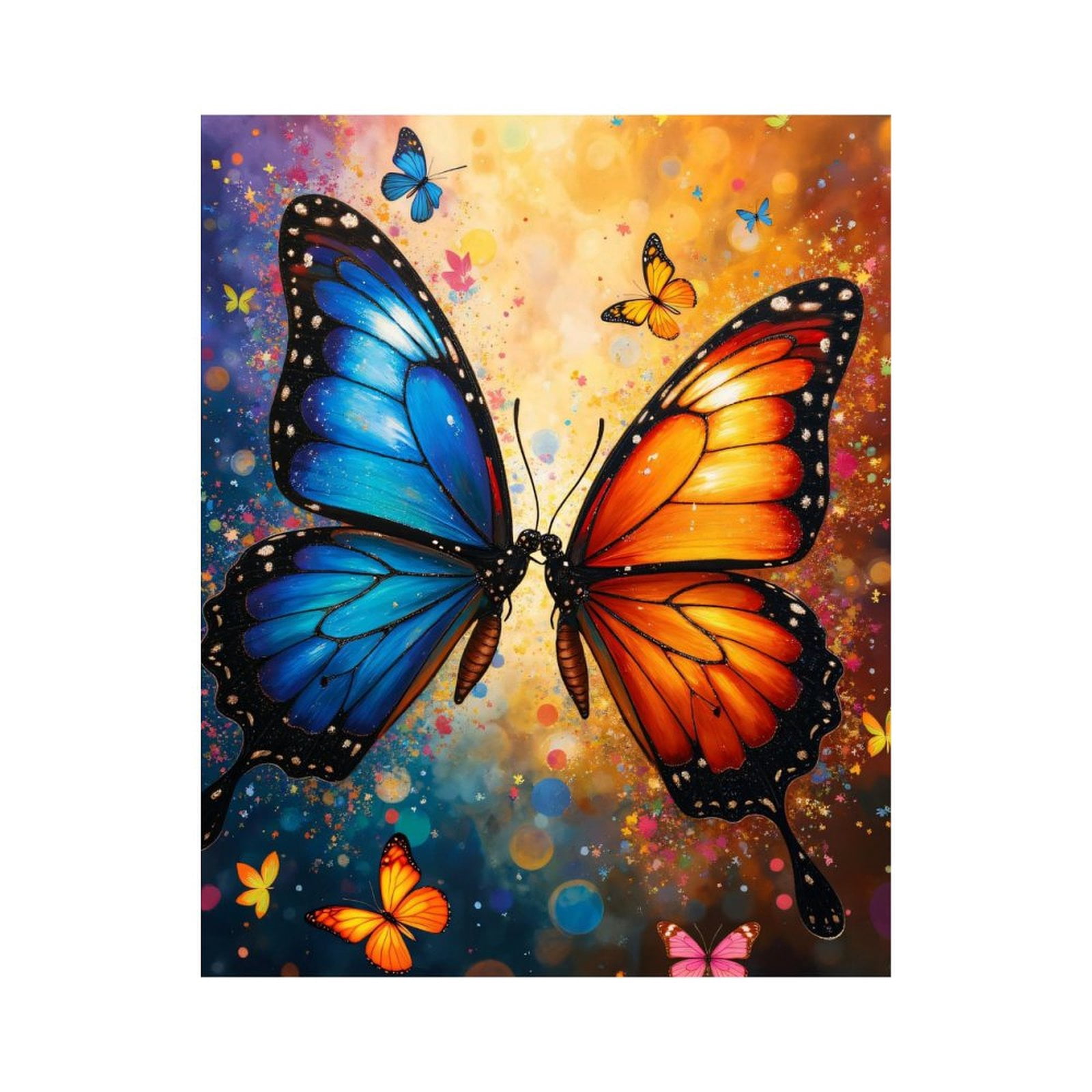 Paint By Numbers Kit for Adults Beginner - Colorful Butterfly Duo ...