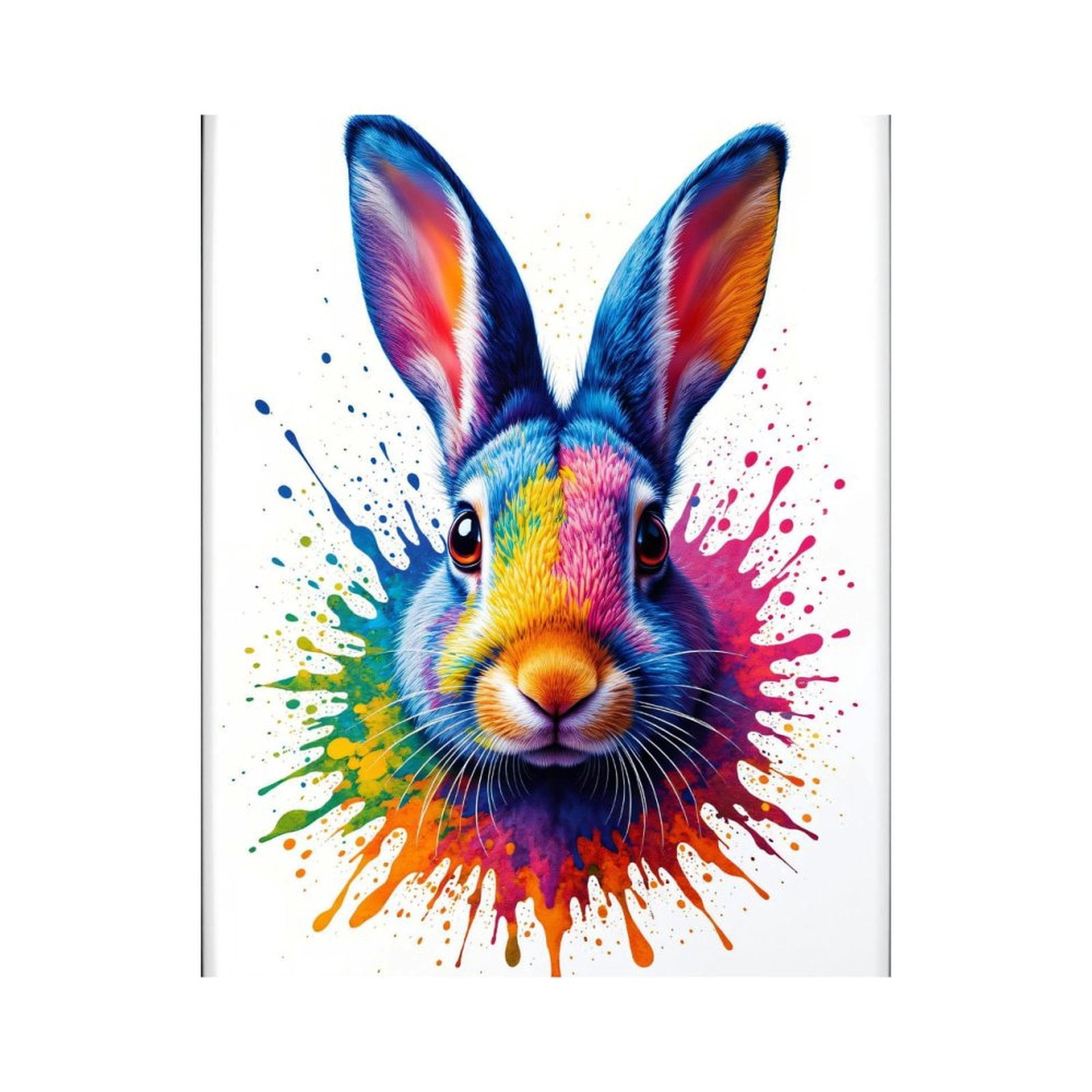 Paint By Numbers Kit for Adults Beginner - Colorful Rabbit Portrait ...
