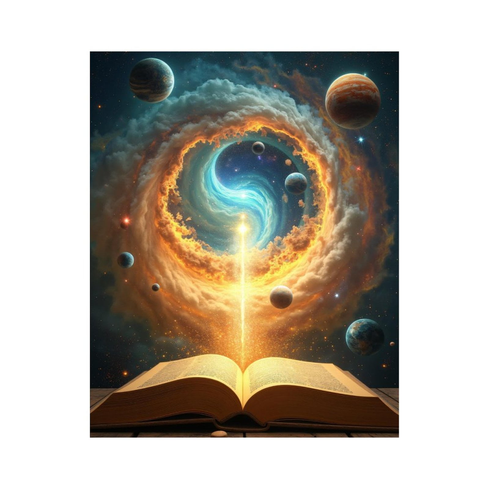 Paint By Numbers Kit for Adults Beginner - Cosmic Swirl Planets DIY Canvas Painting Kits for Adults, Frameless Paint By Number for Adults for Home Wall Decor 16x20 Inch