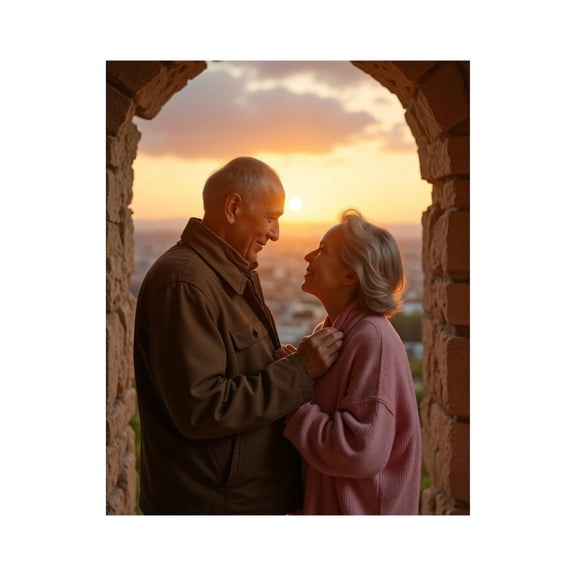 Paint By Numbers Kit for Adults Beginner - Couple Sunset Arch Romantic Moment DIY Canvas Painting Kits for Adults, Frameless Paint By Number for Adults for Home Wall Decor 16x20 Inch