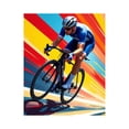 thumbnail image 1 of Paint By Numbers Kit for Adults Beginner - Cyclist Racing Vibrant Colors DIY Canvas Painting Kits for Adults, Frameless Paint By Number for Adults for Home Wall Decor 16x20 Inch, 1 of 7