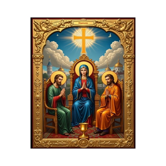 Paint By Numbers Kit for Adults Beginner - DIY Ancient Art Gold Frame Iconic Scene Canvas Painting Kits for Adults, Frameless Paint By Number for Adults for Home Wall Decor 16x20 Inch