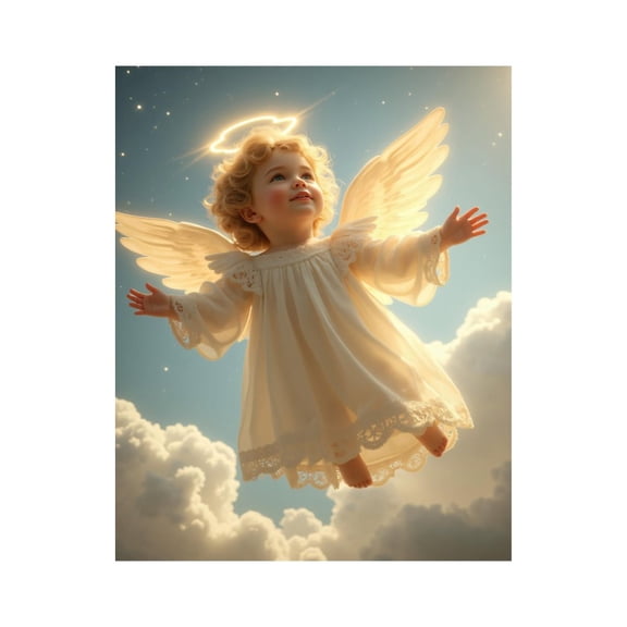 Paint By Numbers Kit for Adults Beginner - DIY Angelic Sky Flight Dreamy Clouds Canvas Painting Kits for Adults, Frameless Paint By Number for Adults for Home Wall Decor 16x20 Inch