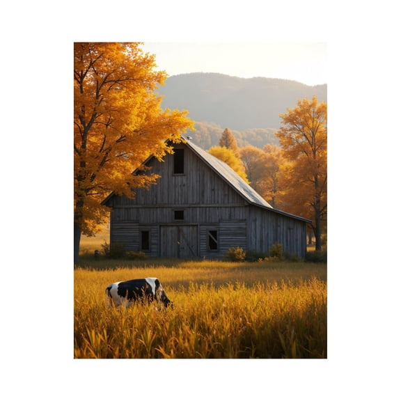 Paint By Numbers Kit for Adults Beginner - DIY Autumn Barn Scenic Landscape Canvas Painting Kits for Adults, Frameless Paint By Number for Adults for Home Wall Decor 16x20 Inch