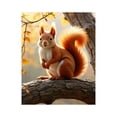 thumbnail image 1 of Paint By Numbers Kit for Adults Beginner - DIY Autumn Squirrel On Tree Branch Canvas Painting Kits for Adults, Frameless Paint By Number for Adults for Home Wall Decor 16x20 Inch, 1 of 7