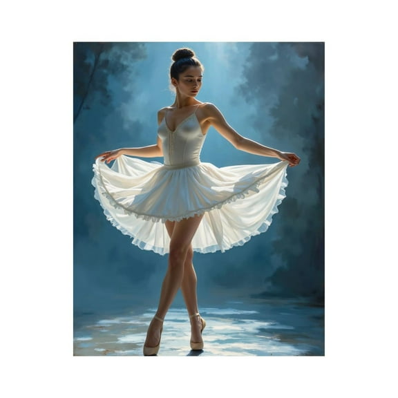 Paint By Numbers Kit for Adults Beginner - DIY Ballet Graceful Dancer Ethereal Scene Canvas Painting Kits for Adults, Frameless Paint By Number for Adults for Home Wall Decor 16x20 Inch