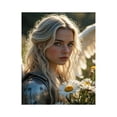 thumbnail image 1 of Paint By Numbers Kit for Adults Beginner - DIY Blonde Angelic Woman In Armor Daisies Canvas Painting Kits for Adults, Frameless Paint By Number for Adults for Home Wall Decor 16x20 Inch, 1 of 7