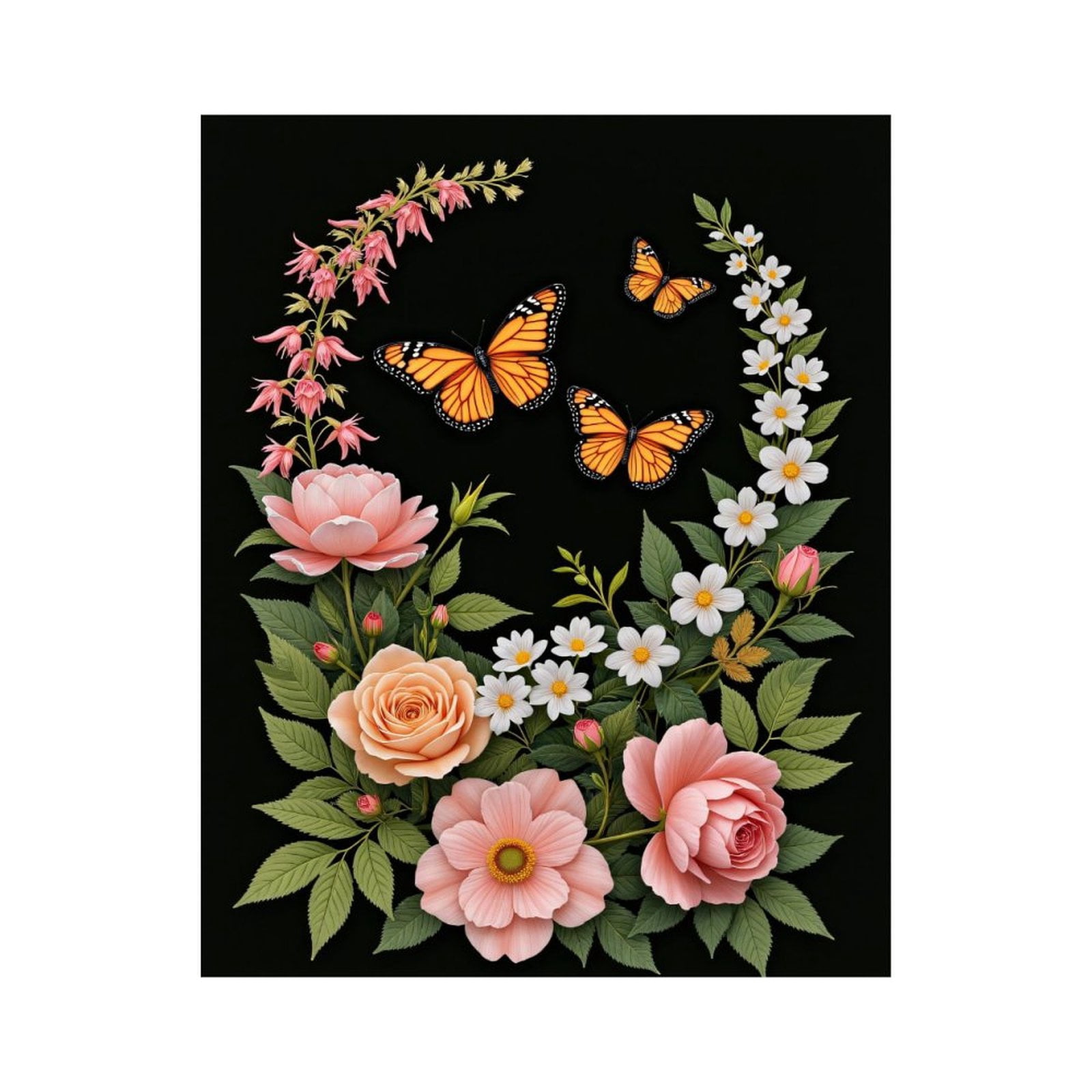 Paint By Numbers Kit for Adults Beginner - DIY Blossom Monarch ...