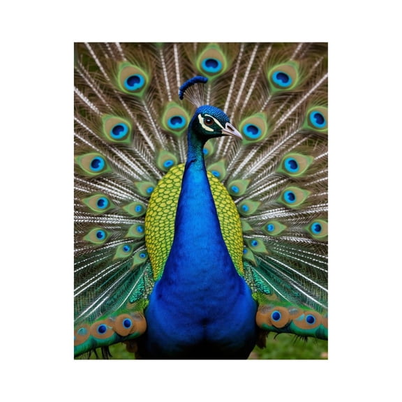 Paint By Numbers Kit for Adults Beginner - DIY Bright Vibrant Peacock Display Canvas Painting Kits for Adults, Frameless Paint By Number for Adults for Home Wall Decor 16x20 Inch
