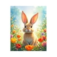 thumbnail image 1 of Paint By Numbers Kit for Adults Beginner - DIY Bunny In Blooming Floral Meadow Canvas Painting Kits for Adults, Frameless Paint By Number for Adults for Home Wall Decor 16x20 Inch, 1 of 7