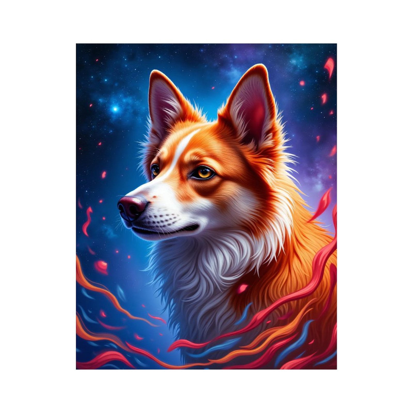 Paint By Numbers Kit for Adults Beginner - DIY Canine Dreamscape Art Canvas Painting Kits for Adults, Frameless Paint By Number for Adults for Home Wall Decor 16x20 Inch