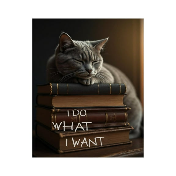 Paint By Numbers Kit for Adults Beginner - DIY Cat Sleeping Books Calm Statement Canvas Painting Kits for Adults, Frameless Paint By Number for Adults for Home Wall Decor 16x20 Inch