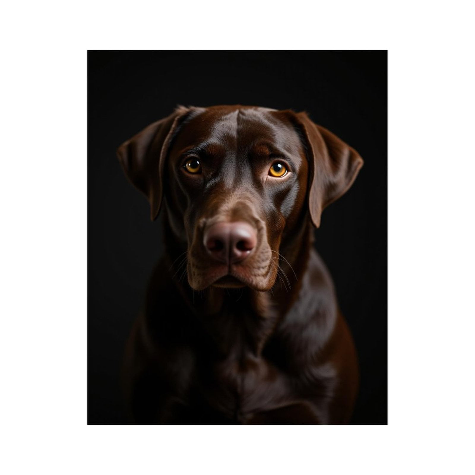 Paint By Numbers Kit for Adults Beginner - DIY Chocolate Labrador Portrait Canvas Painting Kits for Adults, Frameless Paint By Number for Adults for Home Wall Decor 16x20 Inch