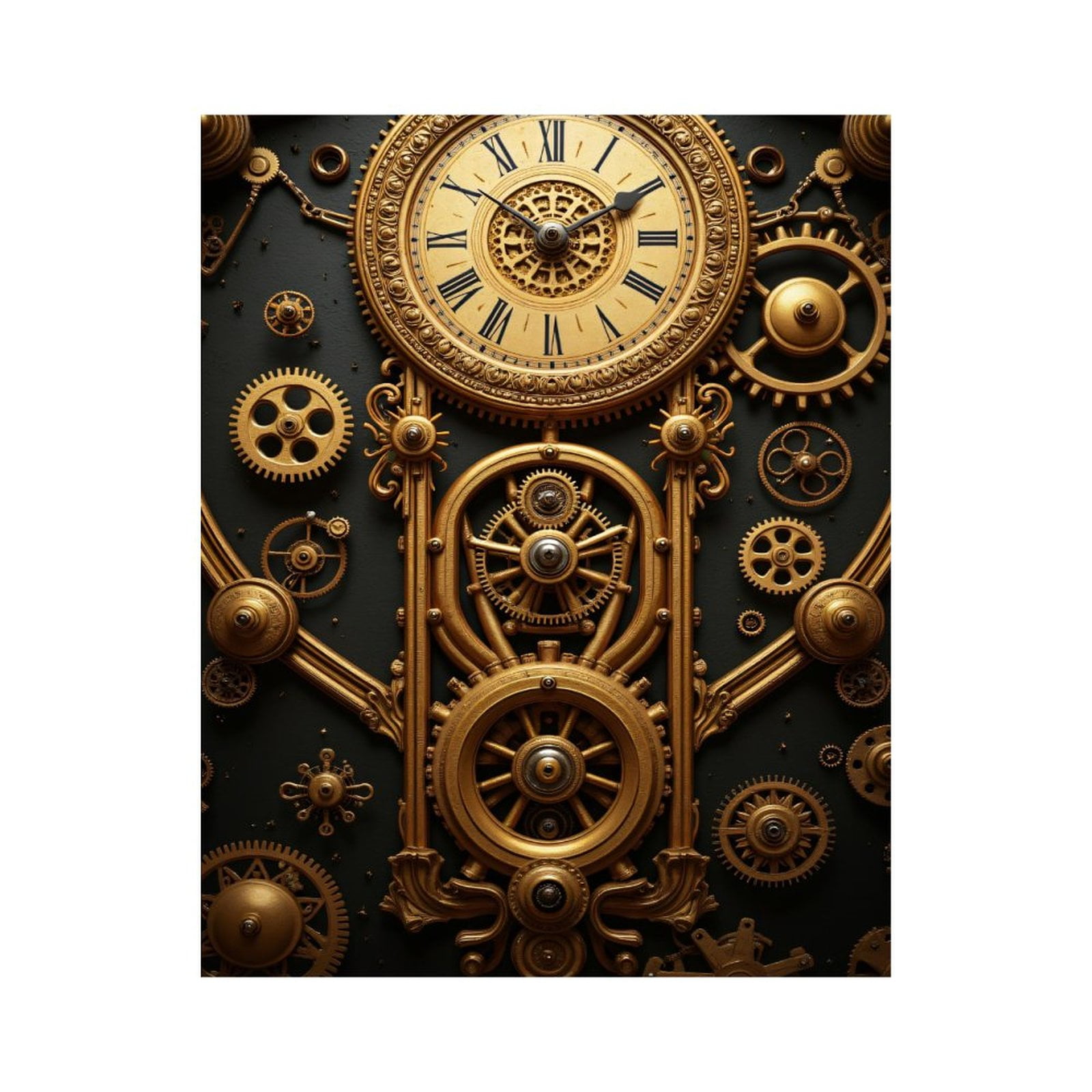 Paint By Numbers Kit for Adults Beginner - DIY Clockwork Gears Steampunk Design Canvas Painting Kits for Adults, Frameless Paint By Number for Adults for Home Wall Decor 16x20 Inch