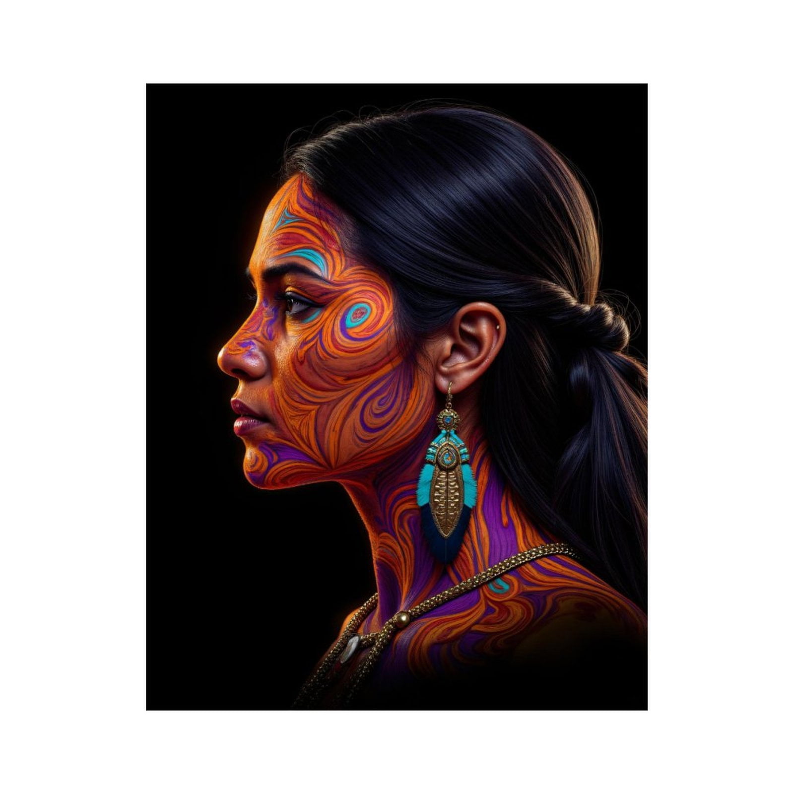 Paint By Numbers Kit for Adults Beginner - DIY Colorful Abstract Face Art Portrait Canvas Painting Kits for Adults, Frameless Paint By Number for Adults for Home Wall Decor 16x20 Inch