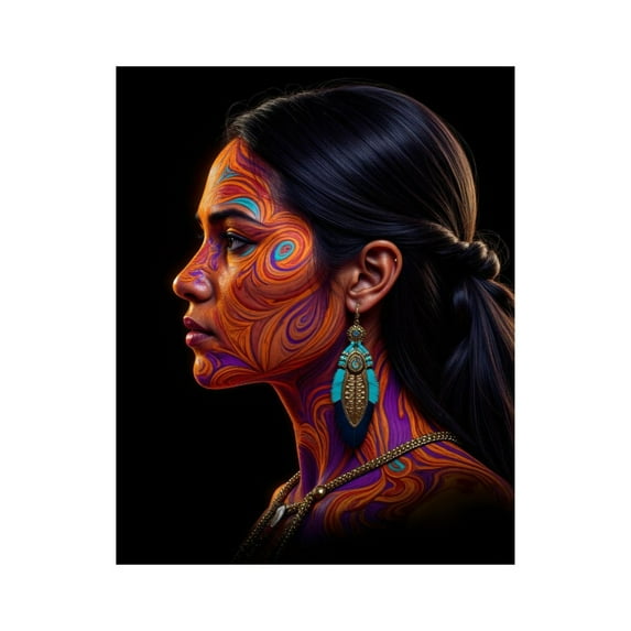Paint By Numbers Kit for Adults Beginner - DIY Colorful Abstract Face Art Portrait Canvas Painting Kits for Adults, Frameless Paint By Number for Adults for Home Wall Decor 16x20 Inch
