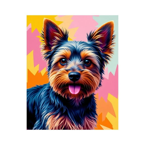 Paint By Numbers Kit for Adults Beginner - DIY Colorful Dog Portrait Art Background Canvas Painting Kits for Adults, Frameless Paint By Number for Adults for Home Wall Decor 16x20 Inch