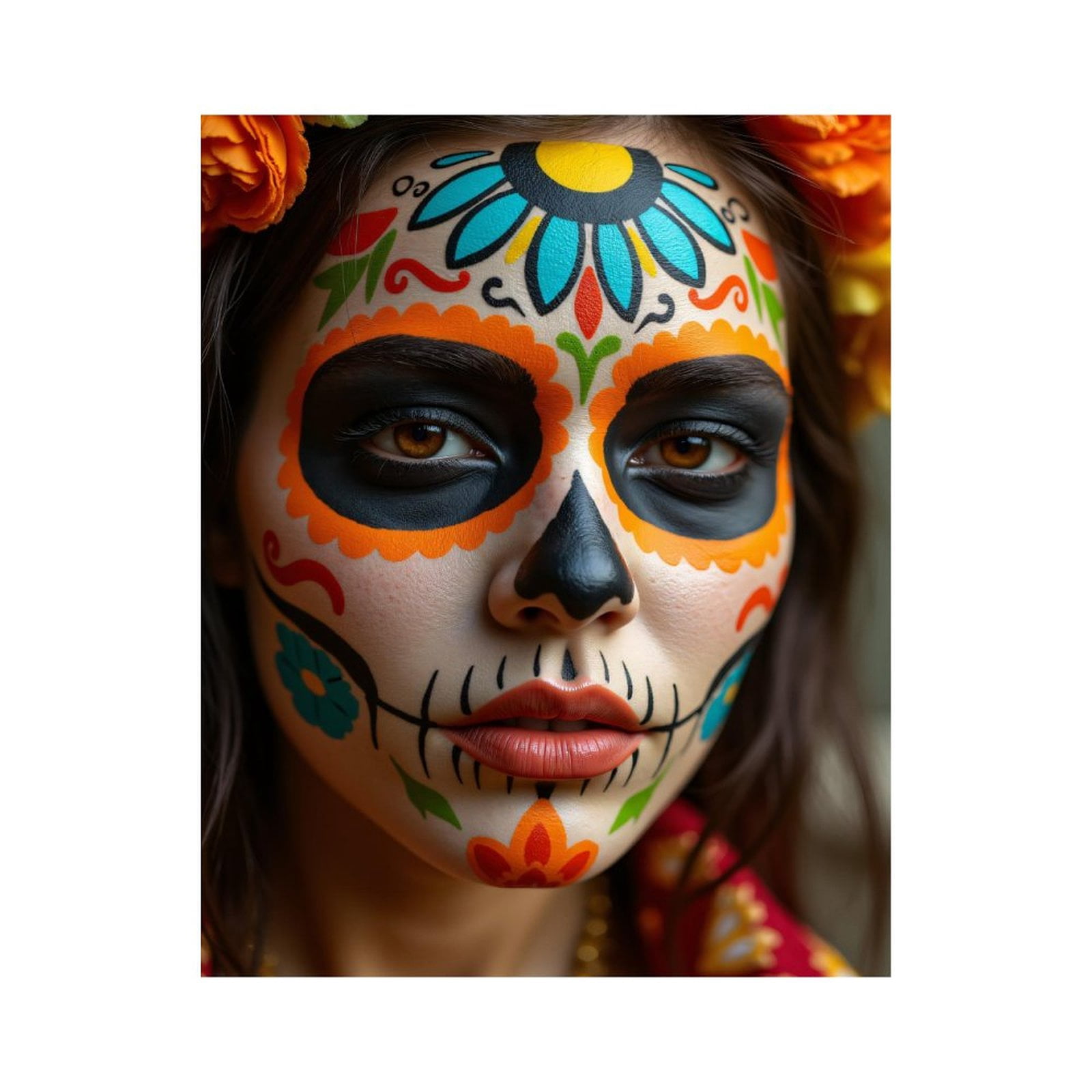 Paint By Numbers Kit for Adults Beginner - DIY Colorful Face Art Design Canvas Painting Kits for Adults, Frameless Paint By Number for Adults for Home Wall Decor 16x20 Inch