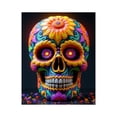 thumbnail image 1 of Paint By Numbers Kit for Adults Beginner - DIY Colorful Floral Skull Design Canvas Painting Kits for Adults, Frameless Paint By Number for Adults for Home Wall Decor 16x20 Inch, 1 of 7