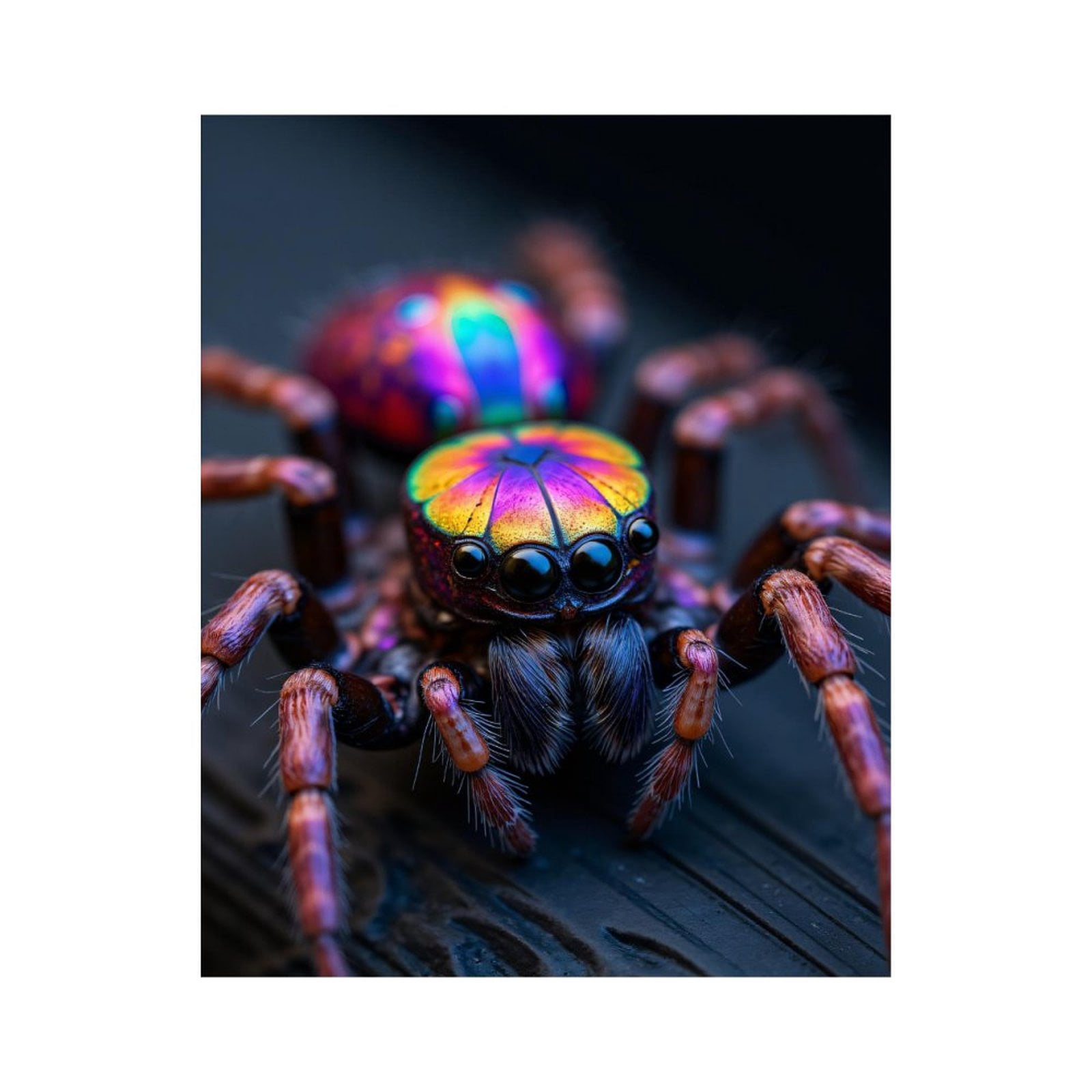 Paint By Numbers Kit for Adults Beginner - DIY Colorful Iridescent Jumping Spider Canvas Painting Kits for Adults, Frameless Paint By Number for Adults for Home Wall Decor 16x20 Inch