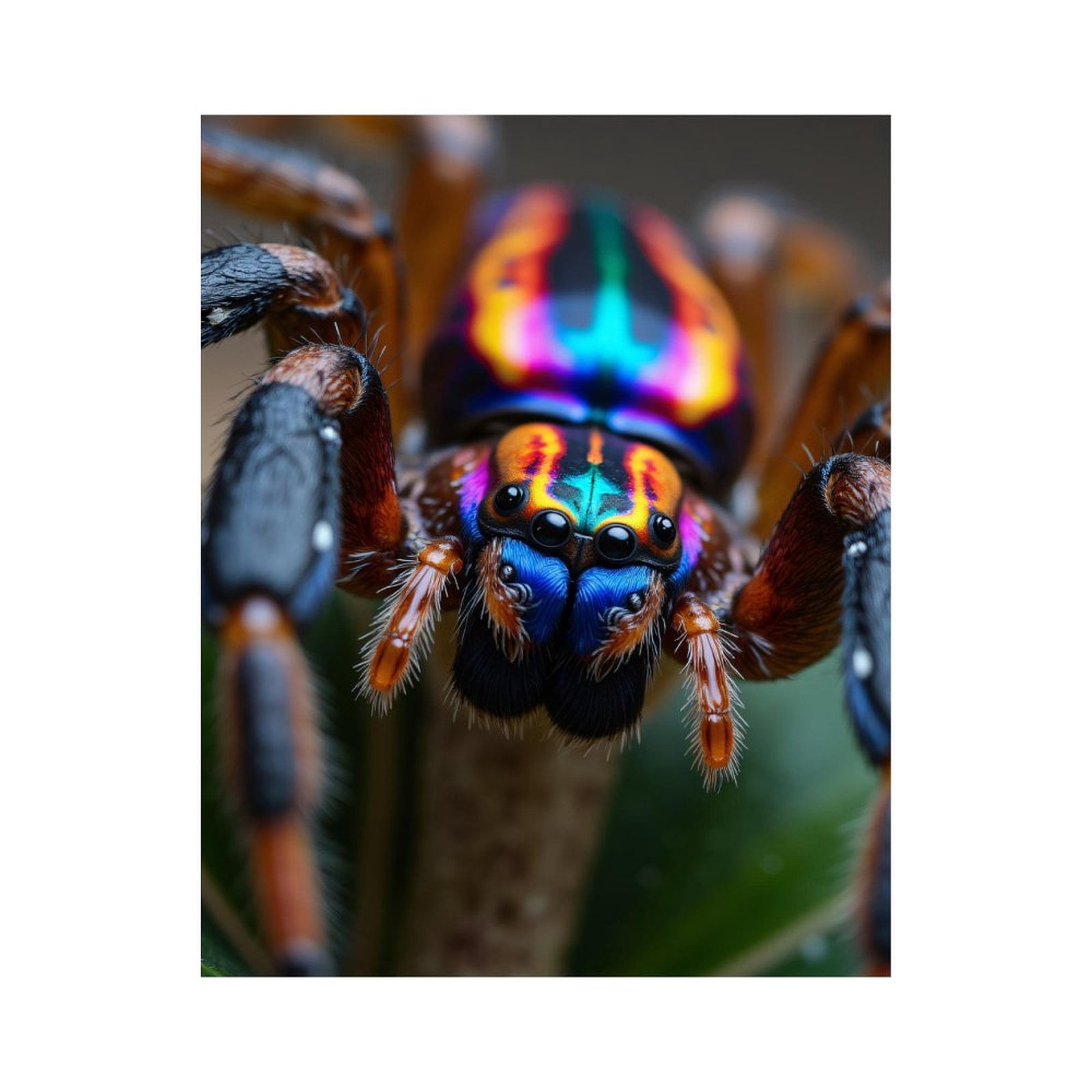 Paint By Numbers Kit for Adults Beginner - DIY Colorful Jumping Spider Closeup Canvas Painting Kits for Adults, Frameless Paint By Number for Adults for Home Wall Decor 16x20 Inch