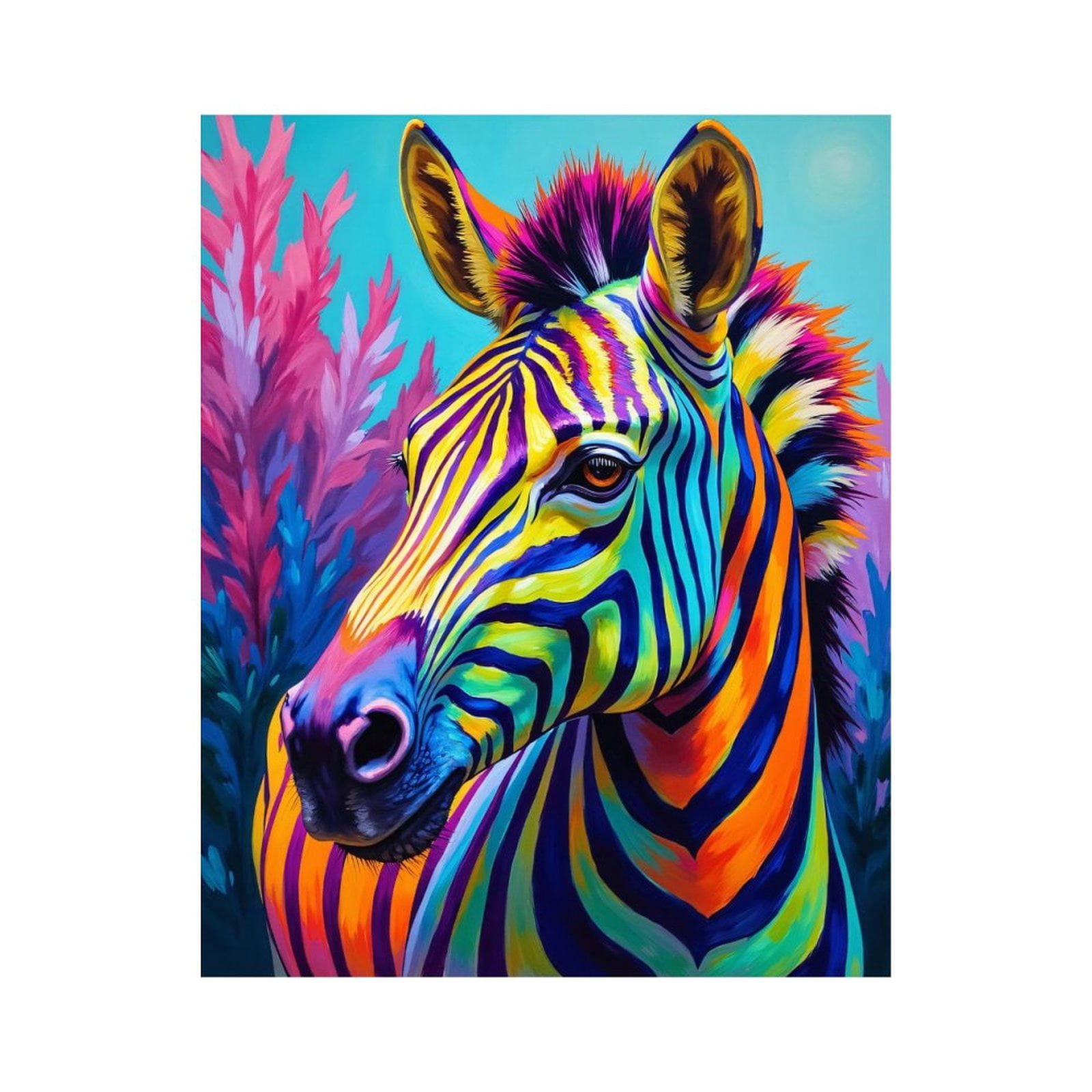Paint By Numbers Kit for Adults Beginner - DIY Colorful Vibrant Abstract Art Canvas Painting Kits for Adults, Frameless Paint By Number for Adults for Home Wall Decor 16x20 Inch
