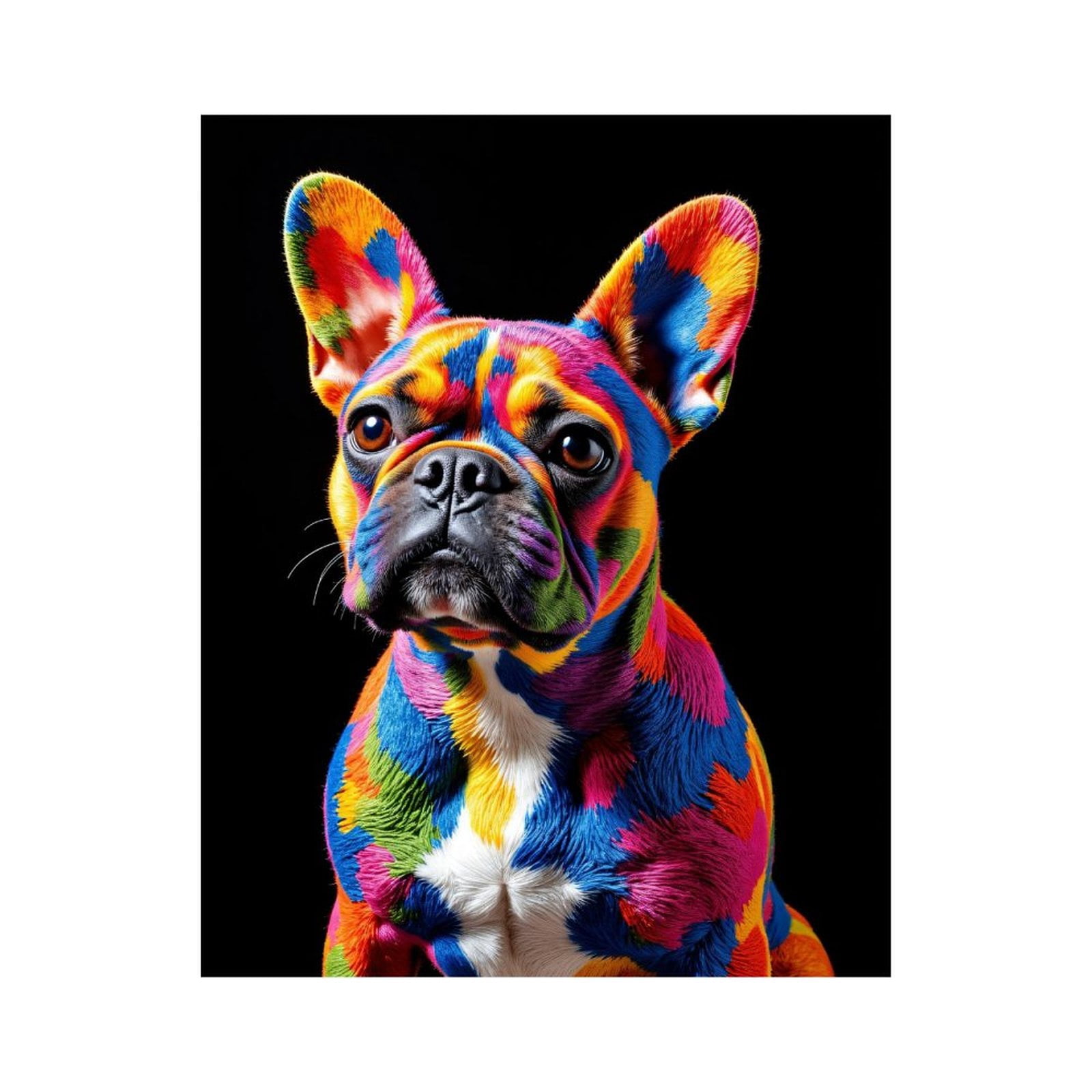 Paint By Numbers Kit for Adults Beginner - DIY Colorful Vibrant Dog Art Design Canvas Painting Kits for Adults, Frameless Paint By Number for Adults for Home Wall Decor 16x20 Inch