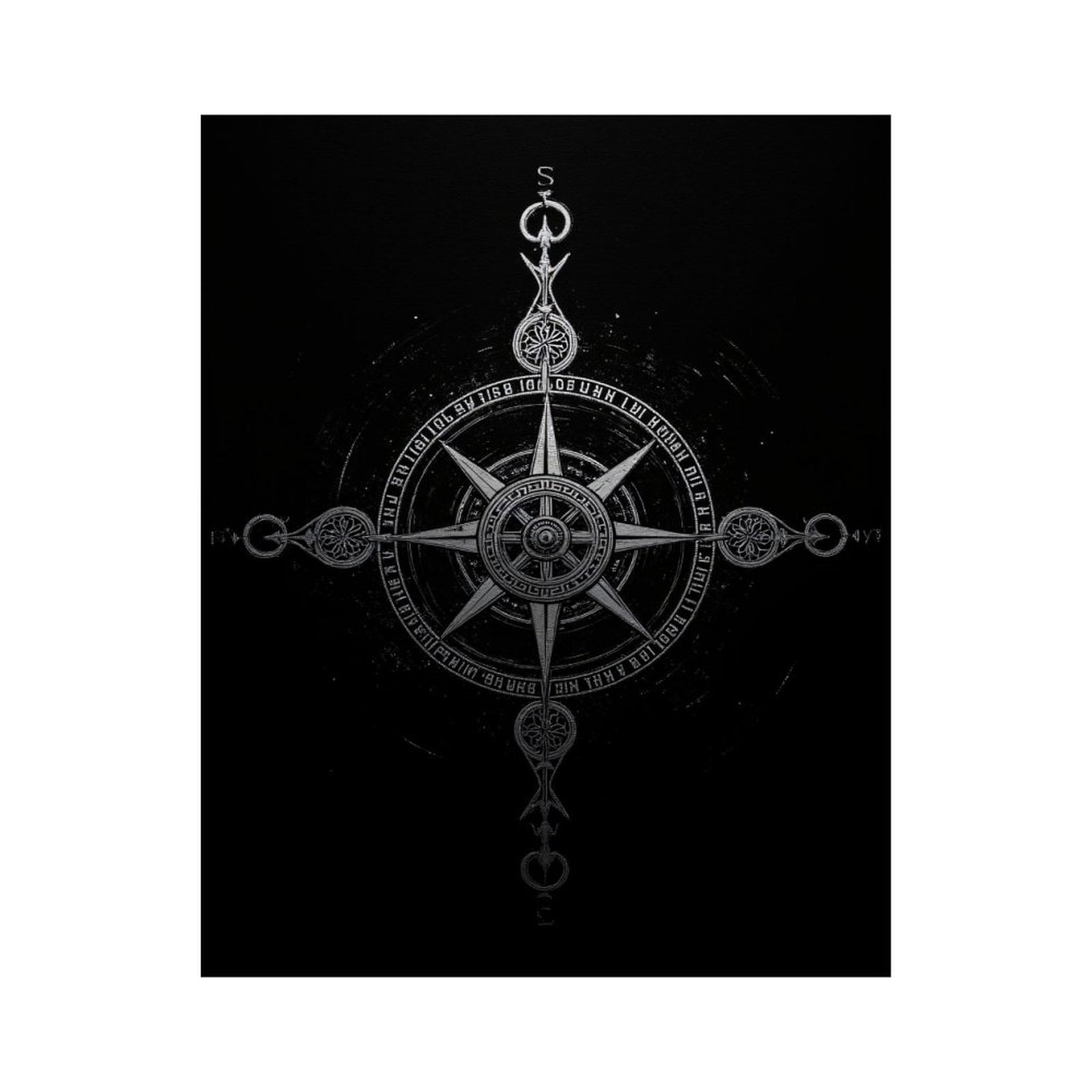 Paint By Numbers Kit for Adults Beginner - DIY Compass Metallic Design Art Deco Canvas Painting Kits for Adults, Frameless Paint By Number for Adults for Home Wall Decor 16x20 Inch