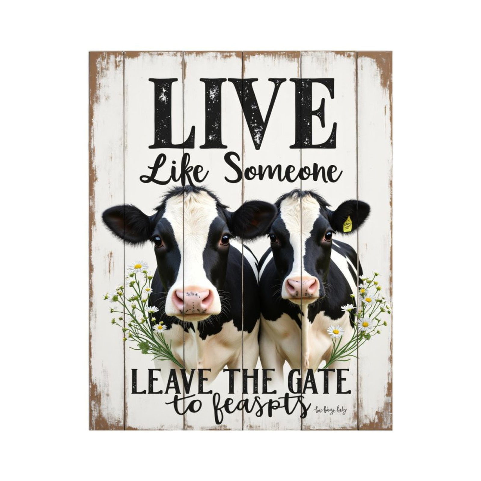Paint By Numbers Kit for Adults Beginner - DIY Cows Rustic Quote Wall Art Canvas Painting Kits for Adults, Frameless Paint By Number for Adults for Home Wall Decor 16x20 Inch