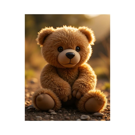 Paint By Numbers Kit for Adults Beginner - DIY Cuddly Plush Bear Outdoors Canvas Painting Kits for Adults, Frameless Paint By Number for Adults for Home Wall Decor 16x20 Inch