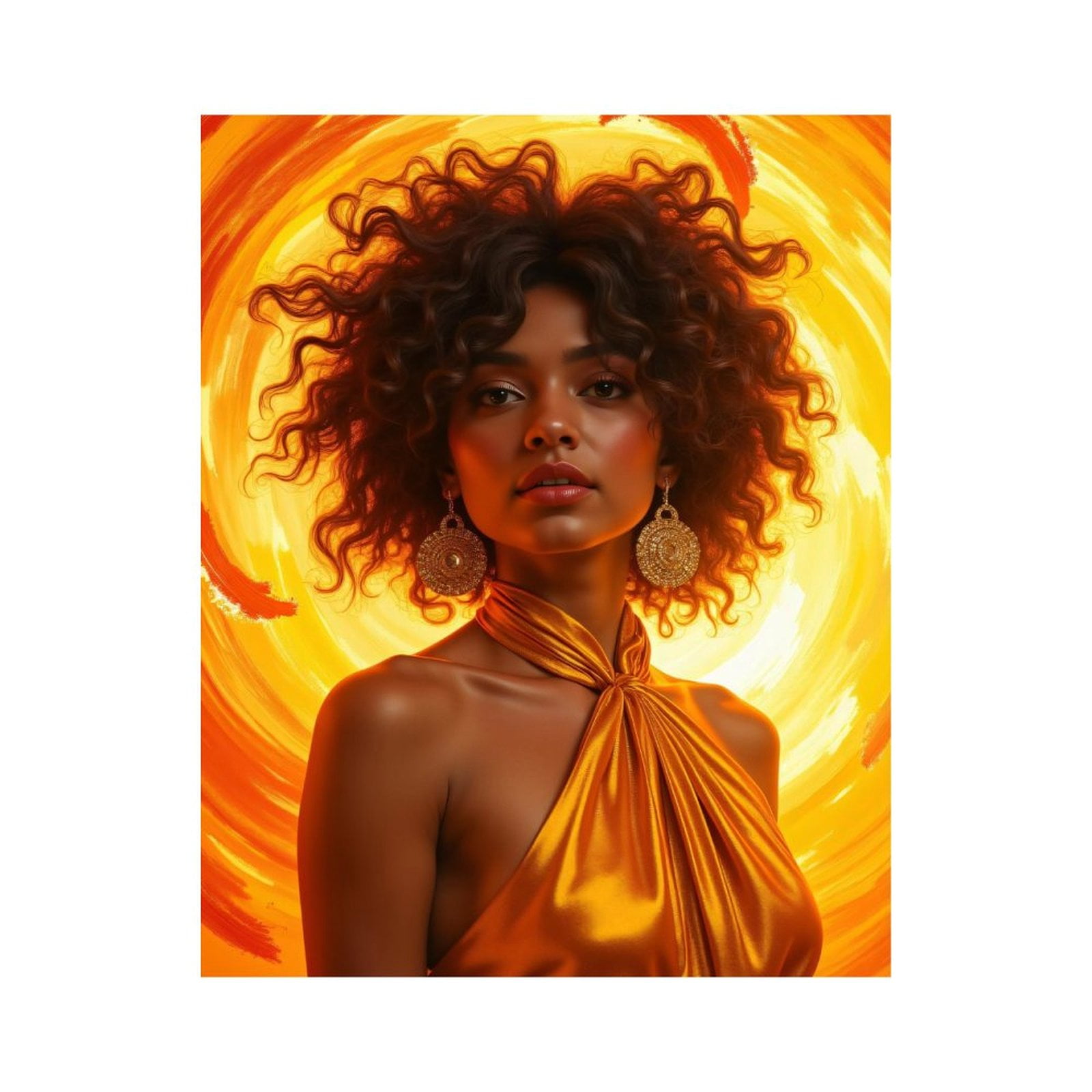 Paint By Numbers Kit for Adults Beginner - DIY Curly Hair Fashion Portrait Art Canvas Painting Kits for Adults, Frameless Paint By Number for Adults for Home Wall Decor 16x20 Inch