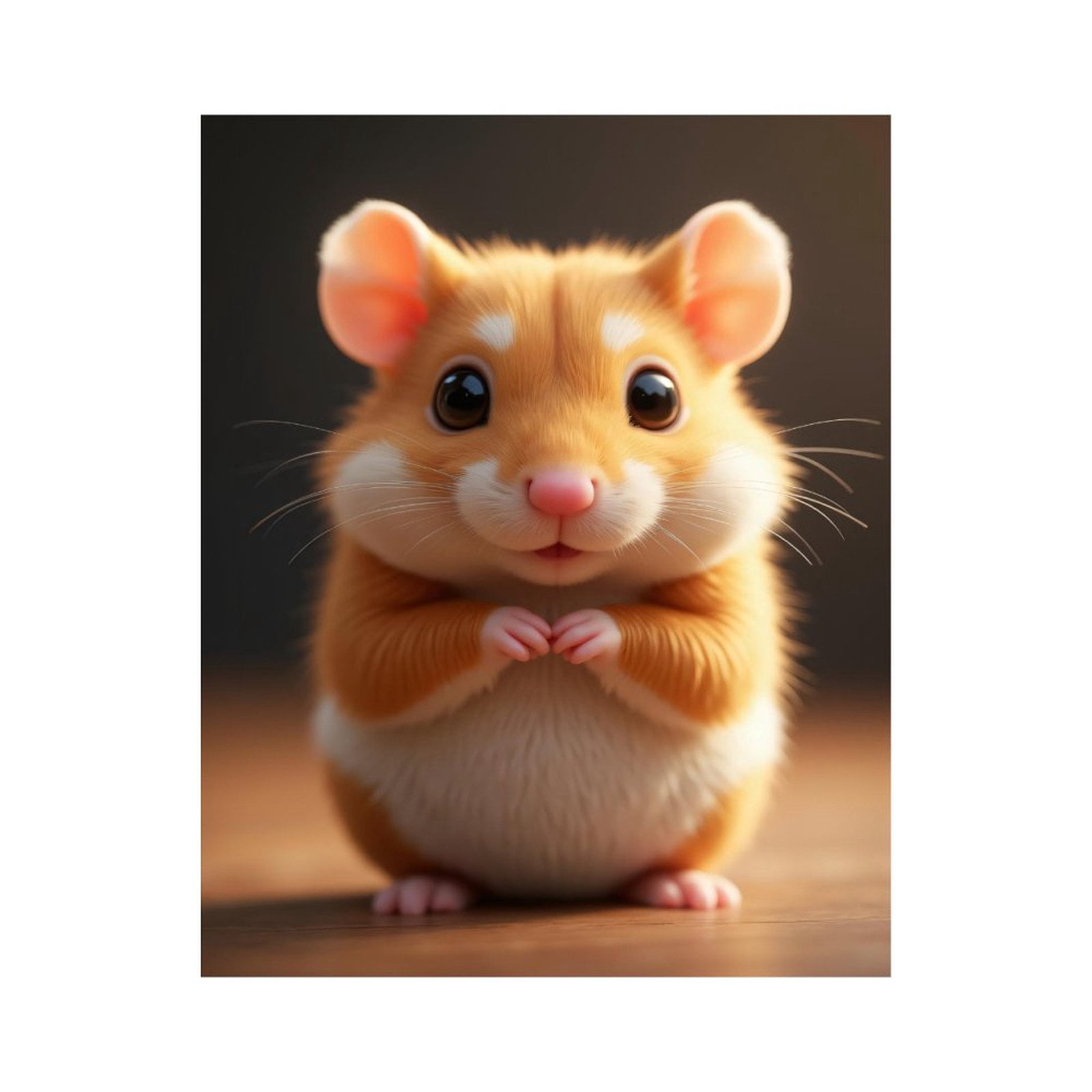 Paint By Numbers Kit for Adults Beginner - DIY Cute Adorable Hamster Portrait Canvas Painting Kits for Adults, Frameless Paint By Number for Adults for Home Wall Decor 16x20 Inch