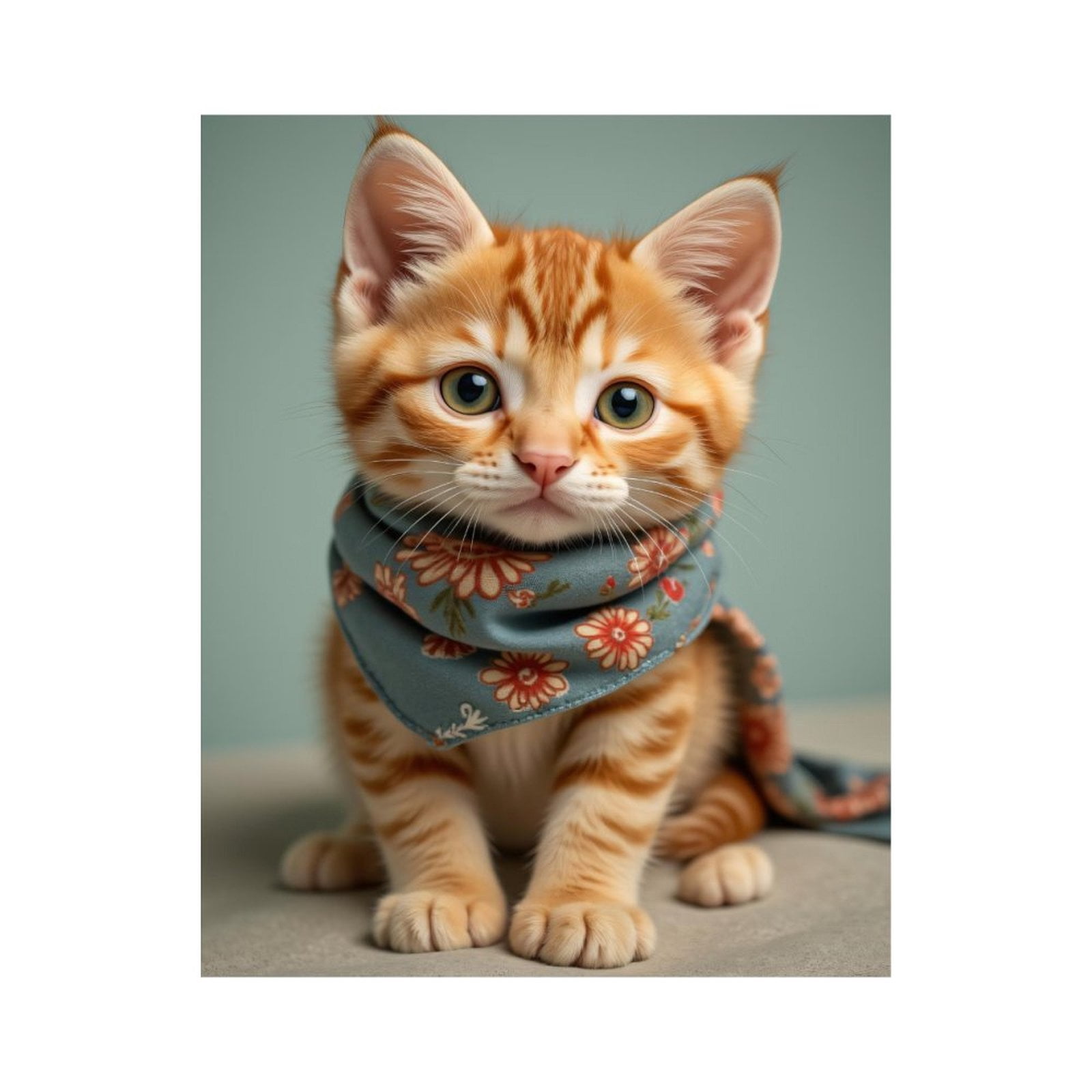 Paint By Numbers Kit for Adults Beginner - DIY Cute Kitten Wearing ...