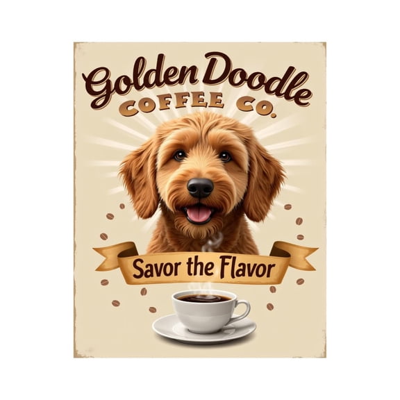 Paint By Numbers Kit for Adults Beginner - DIY Dog Coffee Company Design Art Canvas Painting Kits for Adults, Frameless Paint By Number for Adults for Home Wall Decor 16x20 Inch