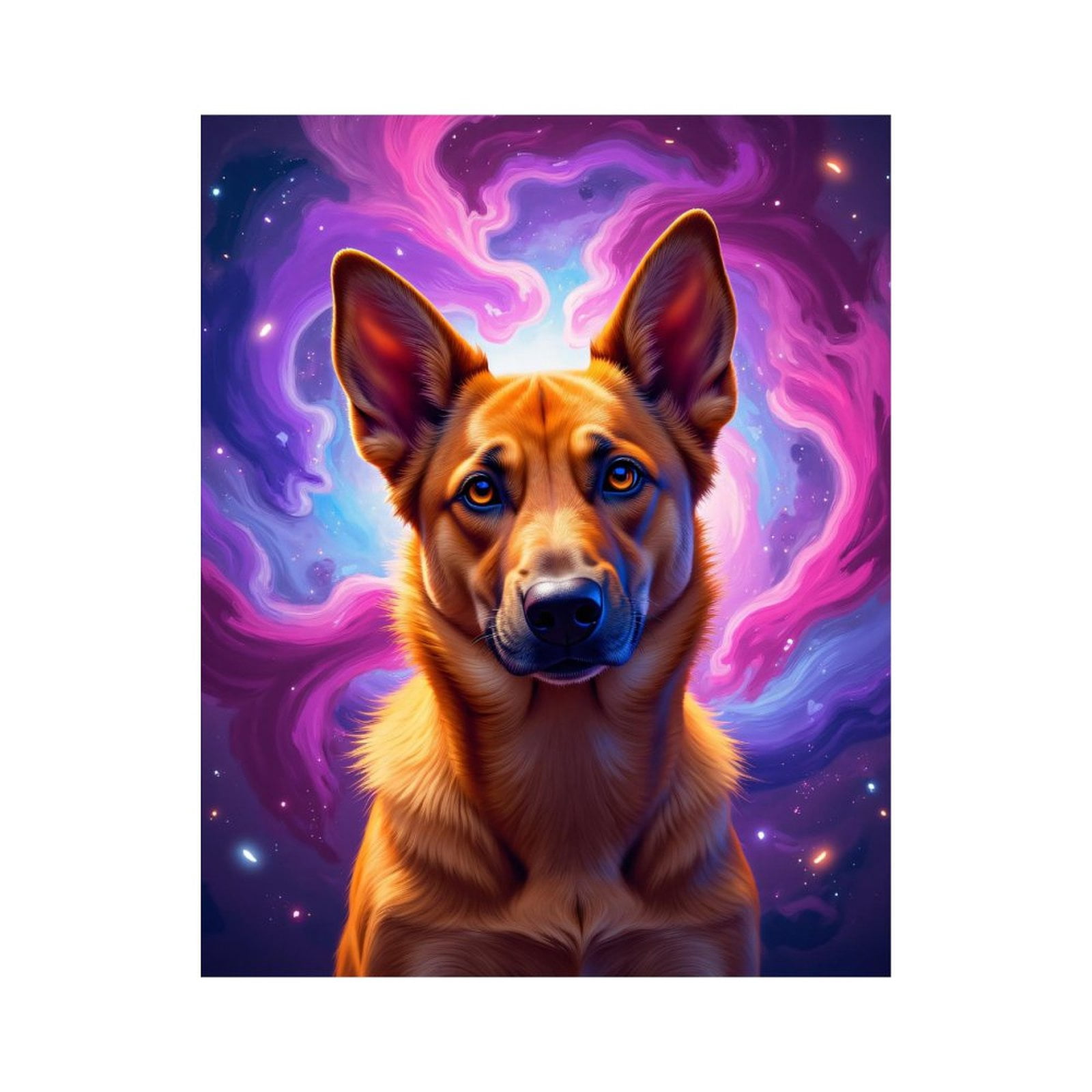 Paint By Numbers Kit for Adults Beginner - DIY Dog Cosmic Swirl Art Canvas Painting Kits for Adults, Frameless Paint By Number for Adults for Home Wall Decor 16x20 Inch