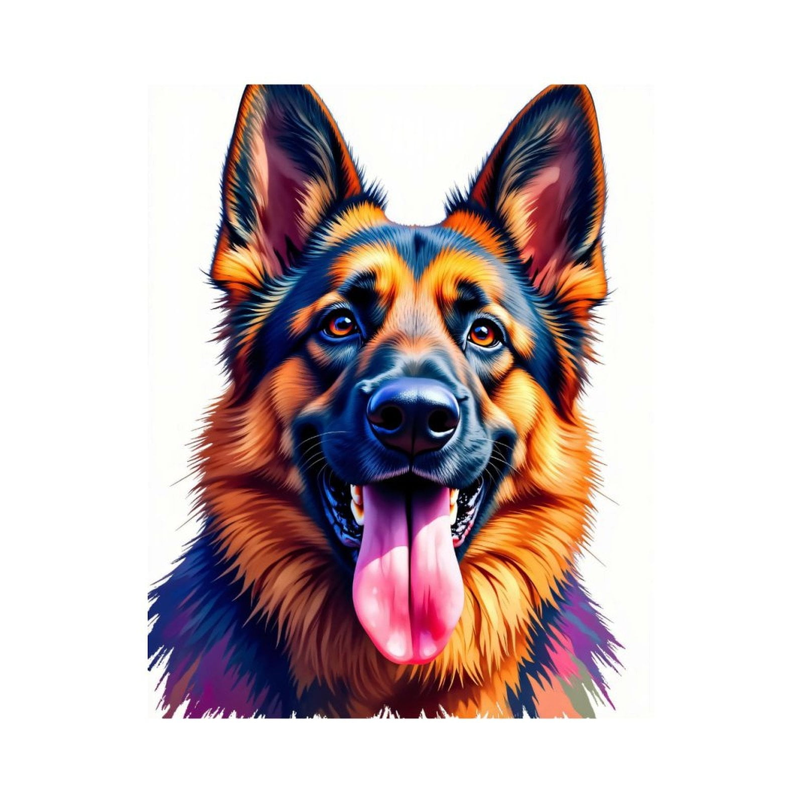 Paint By Numbers Kit for Adults Beginner - DIY Dog Portrait Vibrant Colors Art Canvas Painting Kits for Adults, Frameless Paint By Number for Adults for Home Wall Decor 16x20 Inch