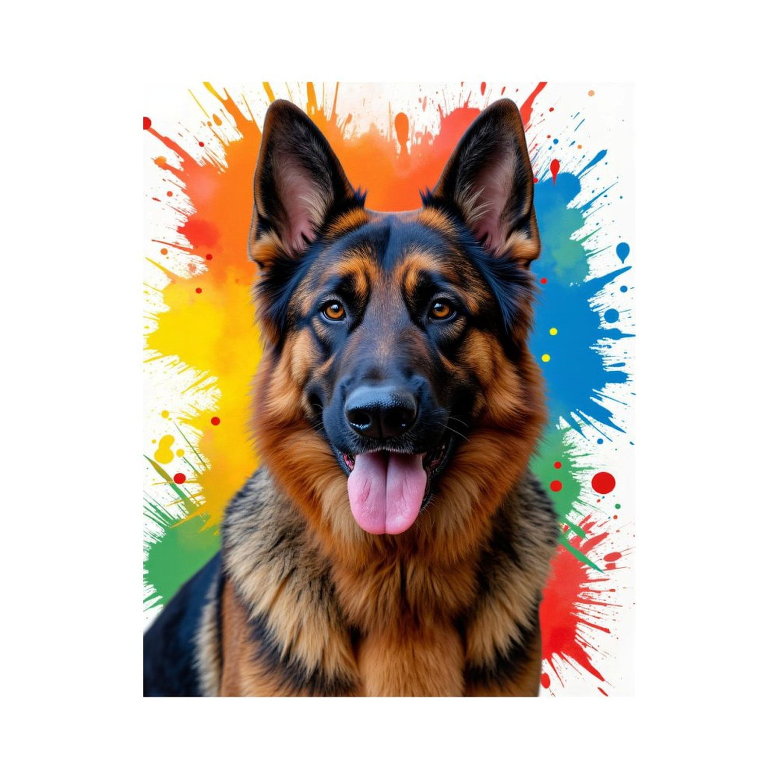 Paint By Numbers Kit for Adults Beginner - DIY Dog Vibrant Colors Art Background Canvas Painting Kits for Adults, Frameless Paint By Number for Adults for Home Wall Decor 16x20 Inch