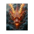 thumbnail image 1 of Paint By Numbers Kit for Adults Beginner - DIY Dragon Fiery Mystical Smoke Visage Canvas Painting Kits for Adults, Frameless Paint By Number for Adults for Home Wall Decor 16x20 Inch, 1 of 7