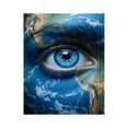 thumbnail image 1 of Paint By Numbers Kit for Adults Beginner - DIY Eye World Map Art Concept Canvas Painting Kits for Adults, Frameless Paint By Number for Adults for Home Wall Decor 16x20 Inch, 1 of 7