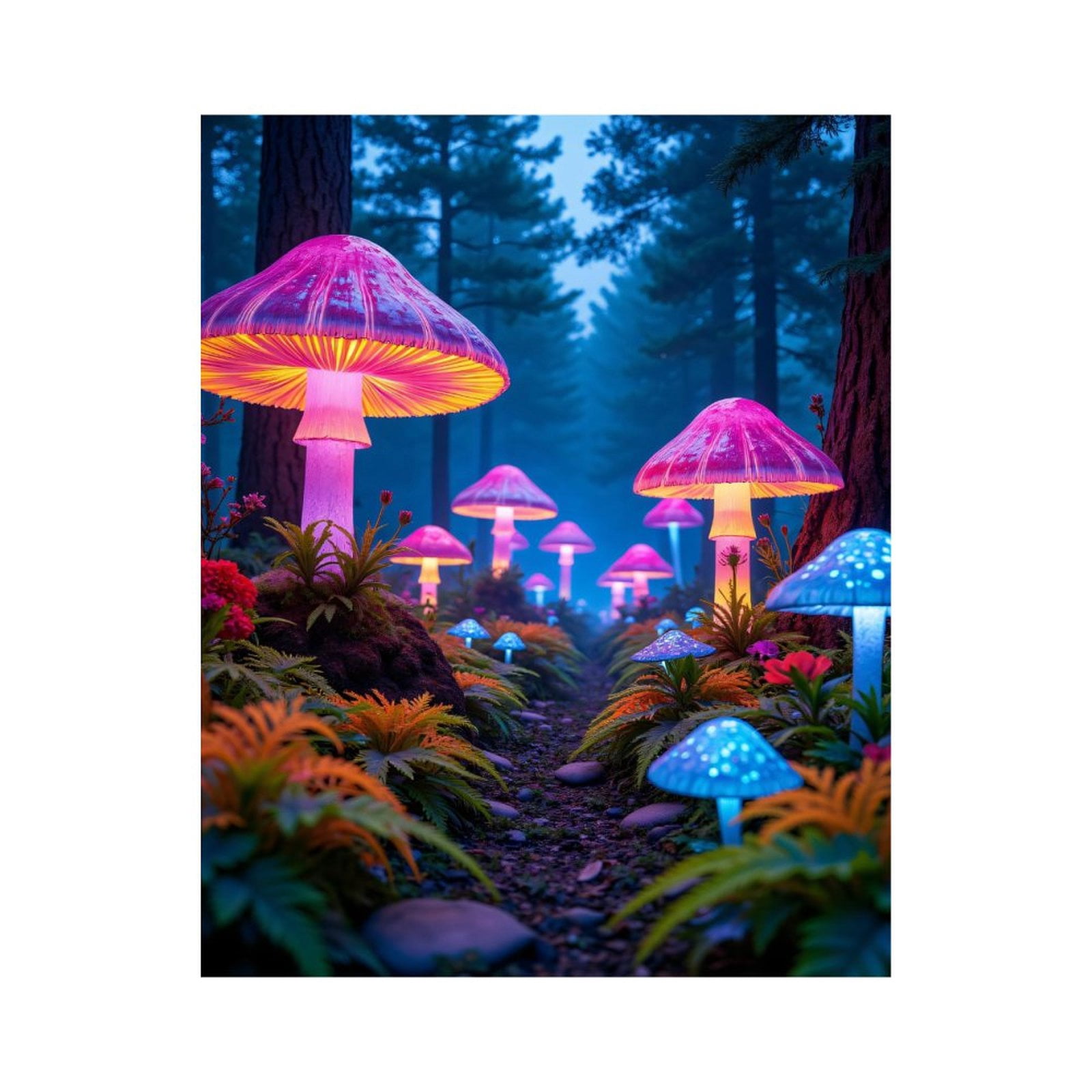 Paint By Numbers Kit for Adults Beginner - DIY Fantasy Forest Luminous ...