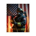 thumbnail image 1 of Paint By Numbers Kit for Adults Beginner - DIY Firefighter Heroic Valor Scene Canvas Painting Kits for Adults, Frameless Paint By Number for Adults for Home Wall Decor 16x20 Inch, 1 of 7