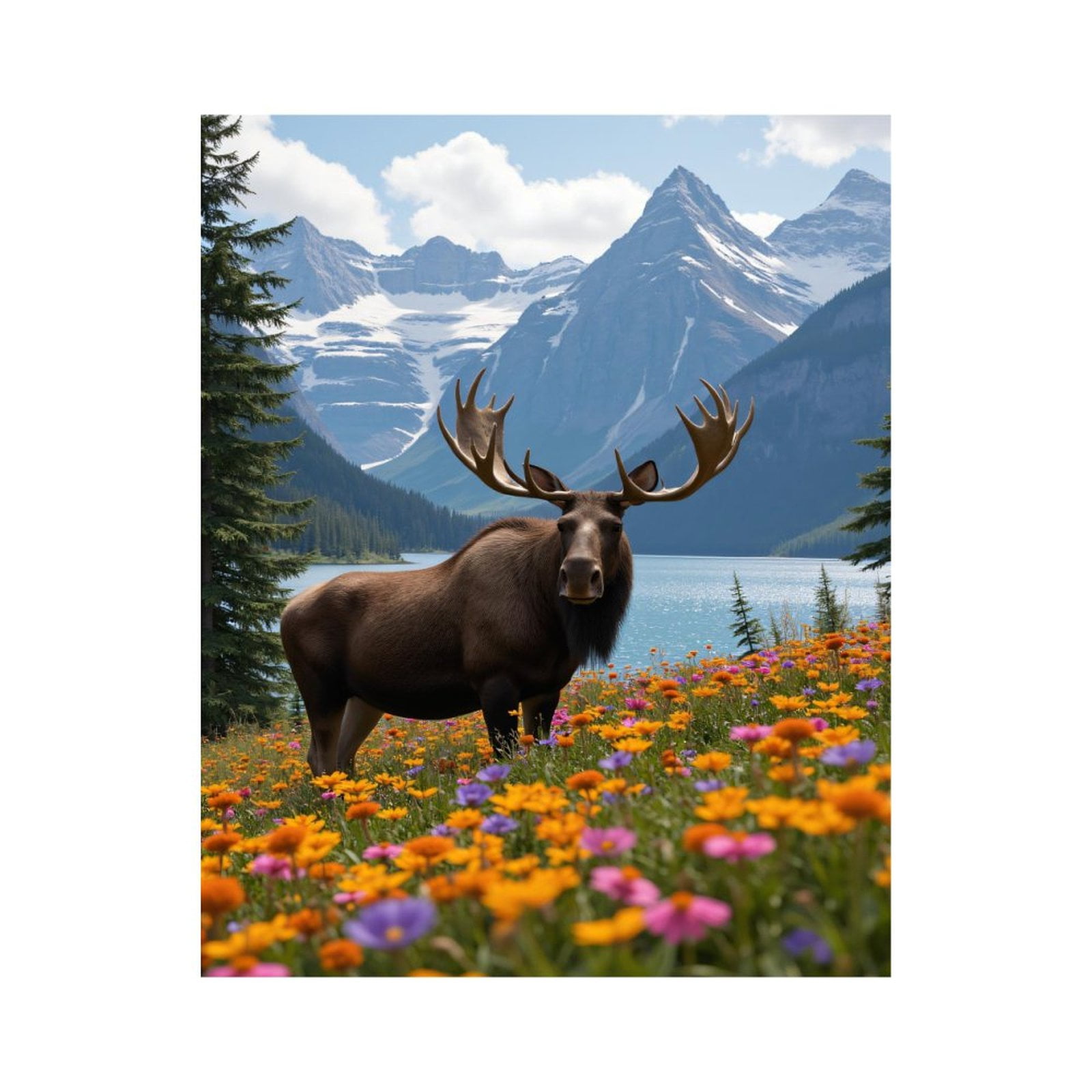 Yezavesu Flower Framed Paint By Numbers Kit For Adults Beginner & Kids Ages 8-12