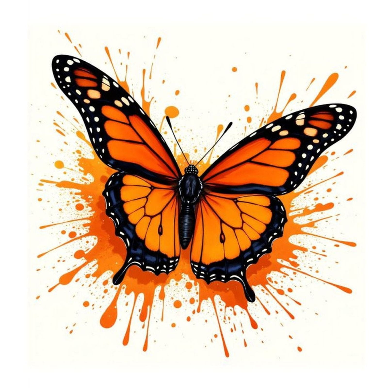 Paint By Numbers Kit for Adults Beginner - DIY Frameless Orange ...