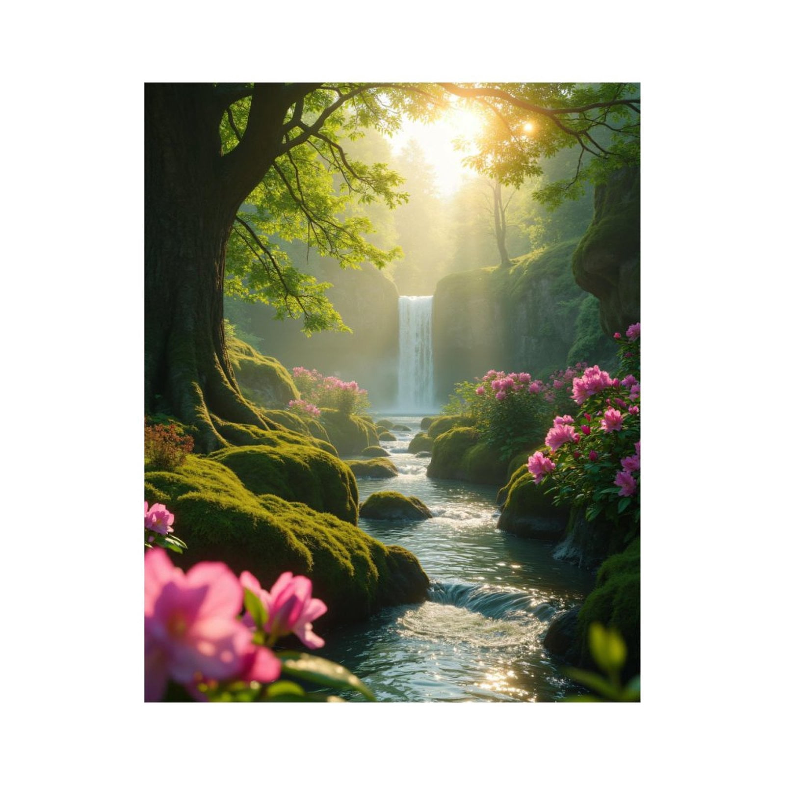 Paint By Numbers Kit For Adults & Kids – Japanese Tea Garden Scene, 16x20 Inch Canvas With Brushes & Paints