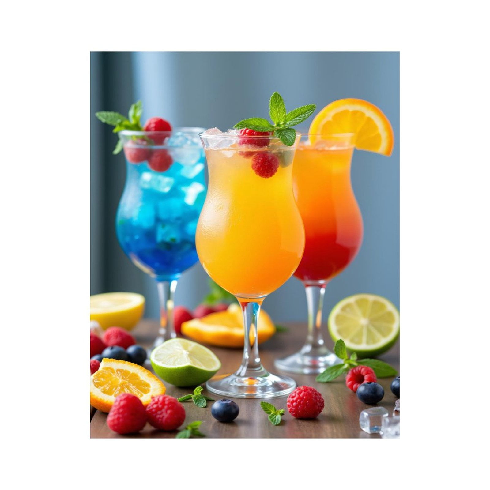 Paint By Numbers Kit for Adults Beginner - DIY Fruit Cocktail Trio Refreshing Drinks Canvas Painting Kits for Adults, Frameless Paint By Number for Adults for Home Wall Decor 16x20 Inch