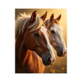 thumbnail image 1 of Paint By Numbers Kit for Adults Beginner - DIY Golden Sunset Equine Pair Canvas Painting Kits for Adults, Frameless Paint By Number for Adults for Home Wall Decor 16x20 Inch, 1 of 7