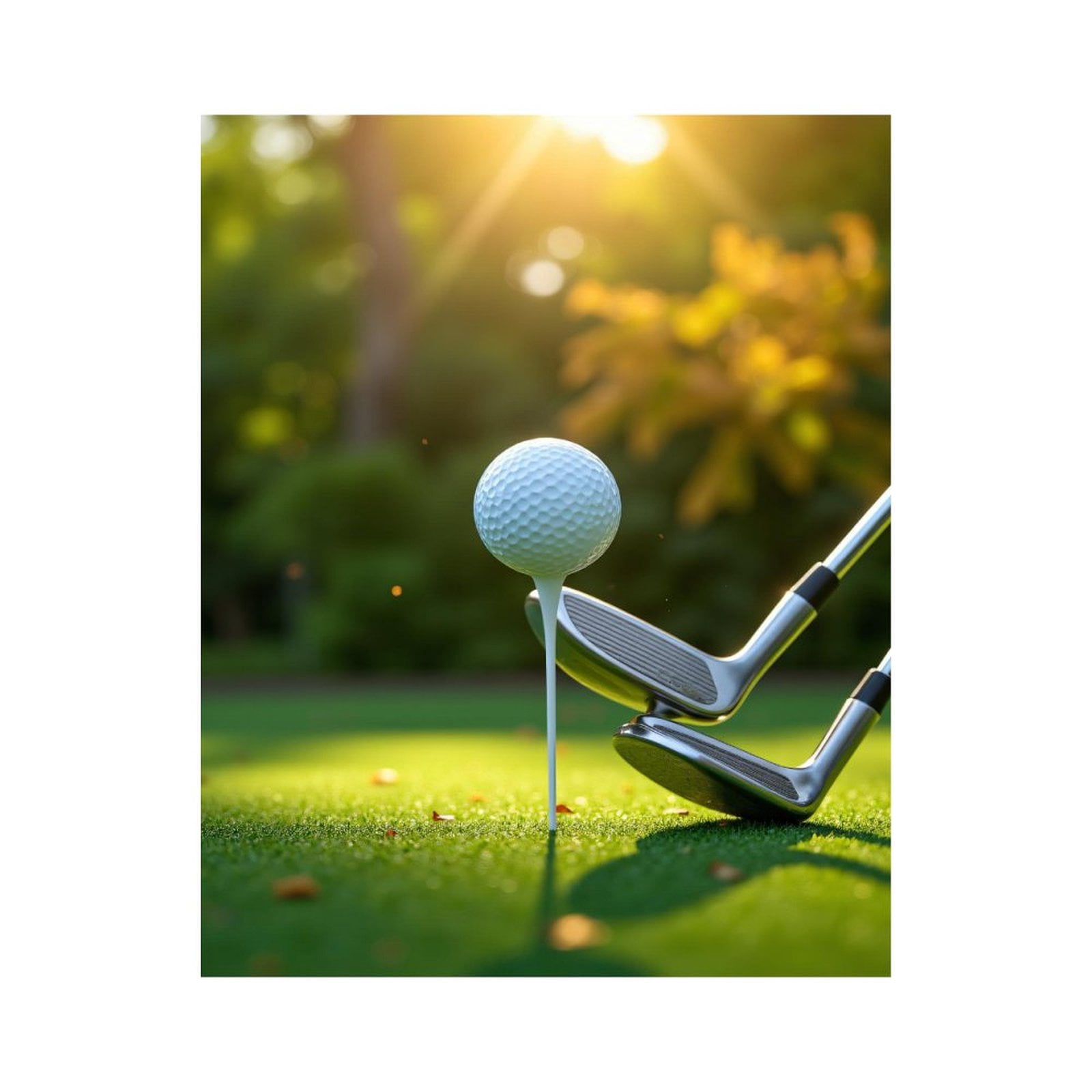 Paint By Numbers Kit for Adults Beginner - DIY Golf Ball Sunlight Green Scene Canvas Painting Kits for Adults, Frameless Paint By Number for Adults for Home Wall Decor 16x20 Inch